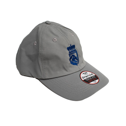 Side view of the Gray Unisex Performance Cap